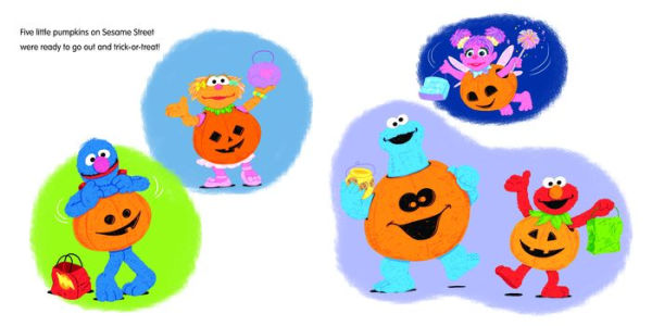 Five Little Pumpkins on Sesame Street