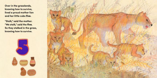 Over the Grasslands: An African savanna animal nature book