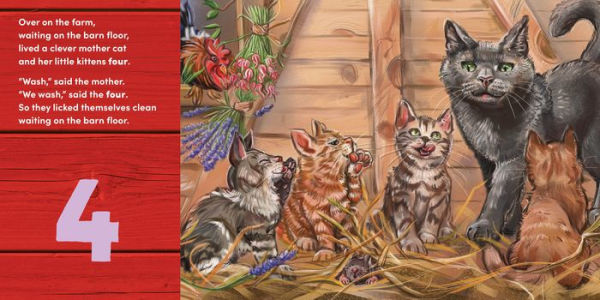 Over on the Farm: A barnyard baby animal counting book