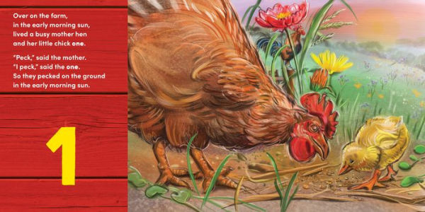 Over on the Farm: A barnyard baby animal counting book