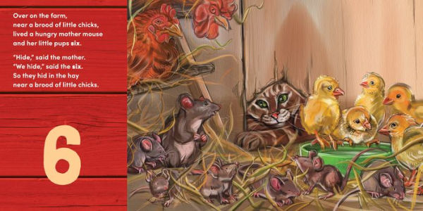 Over on the Farm: A barnyard baby animal counting book
