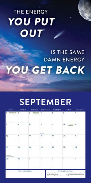 2024 Chill the F*ck Out Wall Calendar: Find calm and get a fresh f*cking start this year