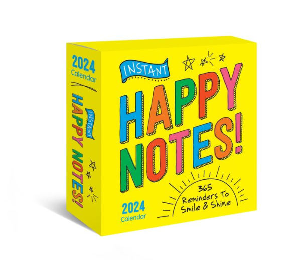 2024 Instant Happy Notes Boxed Calendar 365 Reminders to Smile and