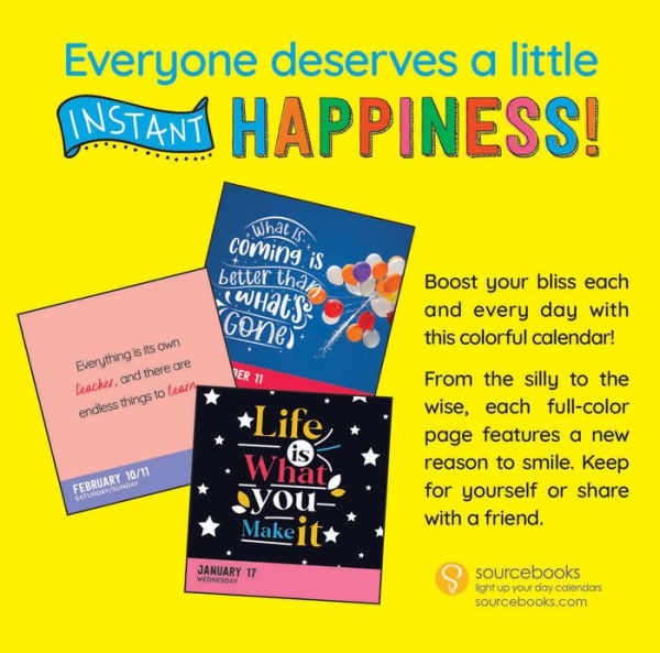 2024 Instant Happy Notes Boxed Calendar 365 Reminders to Smile and