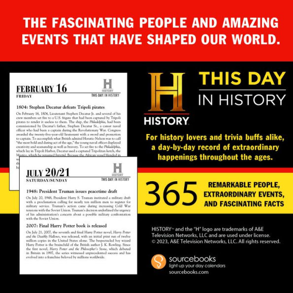 2024 History Channel This Day in History Boxed Calendar by History