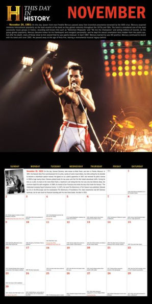2025 History Channel This Day in History Wall Calendar