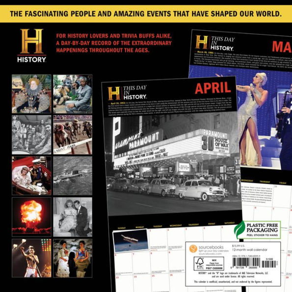 2025 History Channel This Day in History Wall Calendar by History