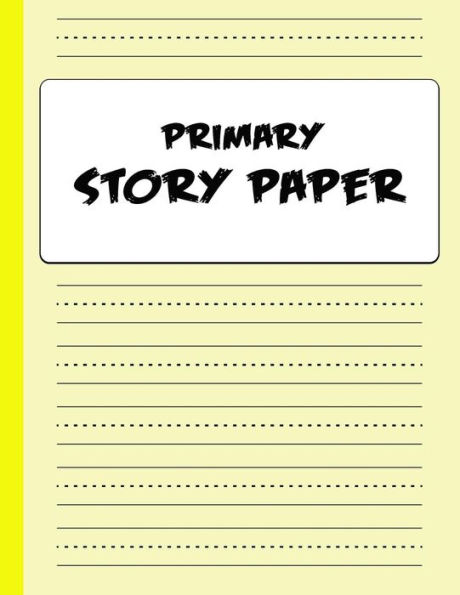 Primary Story Paper: Draw & Write Composition Book for Kids - Yellow