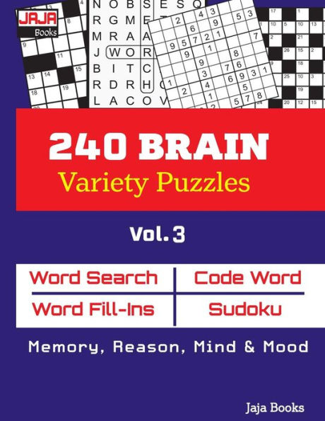 240 BRAIN Variety Puzzles: Vol. 3