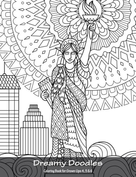 Dreamy Doodles Coloring Book for Grown-Ups 4, 5 & 6