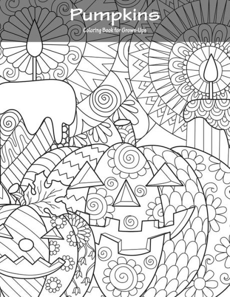 Pumpkins Coloring Book for Grown-Ups 1