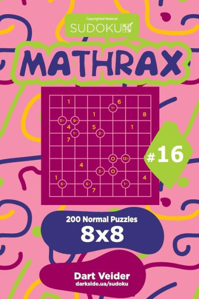 Sudoku Mathrax - 200 Normal Puzzles 8x8 (Volume 16)
