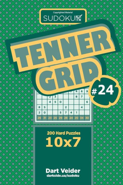 Sudoku Tenner Grid - 200 Hard Puzzles 10x7 (Volume 24)