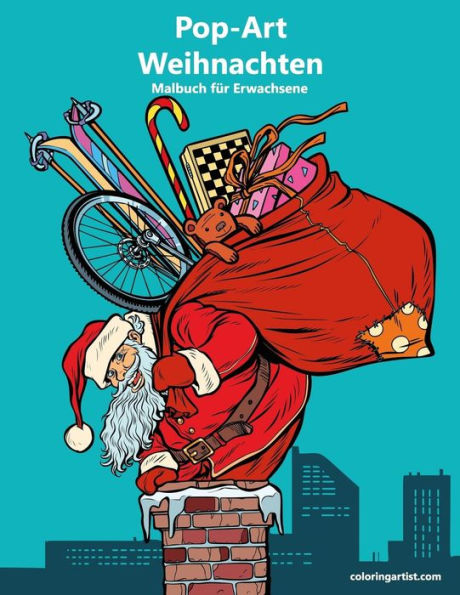 Malbuch mit Pop-Art Weihnachten für Erwachsene 1