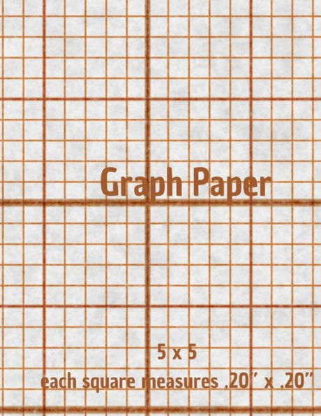 Graph Paper: Quad Rule Graph Paper,8.5 X 11 (5x5 Graph Paper) 100 Pages