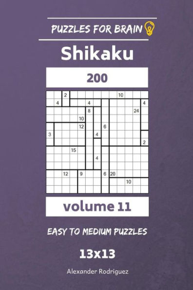 Puzzles for Brain - Shikaku 200 Easy to Medium 13x13 vol. 11