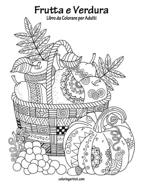 Frutta e Verdura Libro da Colorare per Adulti 1