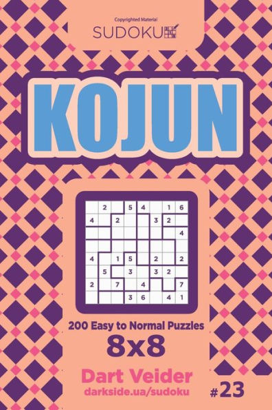 Sudoku Kojun - 200 Easy to Normal Puzzles 8x8 (Volume 23)