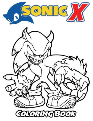 sonic x coloring book coloring book for kids and adults activity book  with fun easy and relaxing coloring pagespaperback