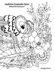 Title: Malbuch mit niedlichen Zendoodle-Tieren für Erwachsene 2, Author: Nick Snels