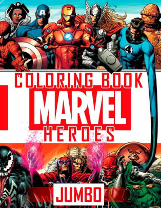 MARVEL-Heroes-JUMBO-Coloring-Book-Avengers-Guardians-of-the-Galaxy-Spiderman-Deadpool-Antman-Black-Panther-Ironman-Captain-of-America-Hulk-Raccoon-Gamora-Drax-Thanos-Dr-Strange