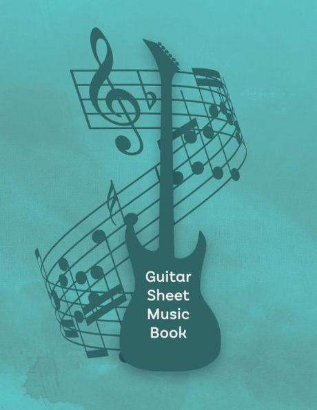 Guitar Sheet Music Book: Tab Paper for Guitarists