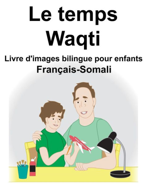 Français-Somali Le temps/Waqti Livre d'images bilingue pour enfants