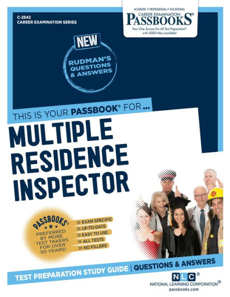 Multiple Residence Inspector (C-2842): Passbooks Study Guide