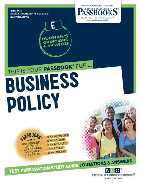 Business Policy (RCE-23): Passbooks Study Guide