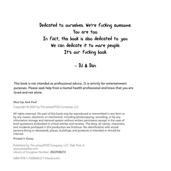 Shut Up and Feel: An Adult Picture Book On Emotions