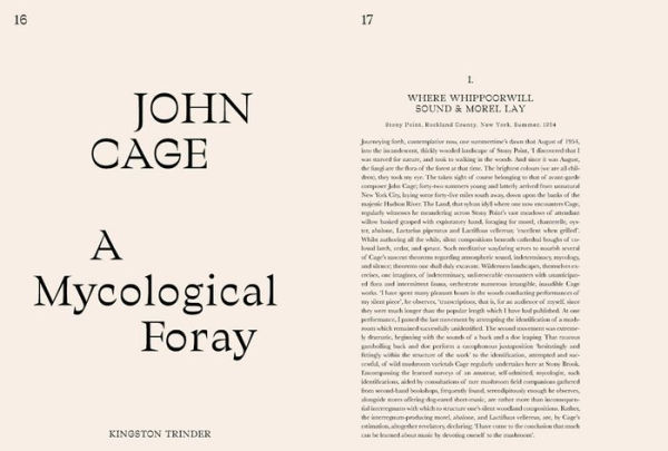 John Cage: A Mycological Foray: Variations on Mushrooms