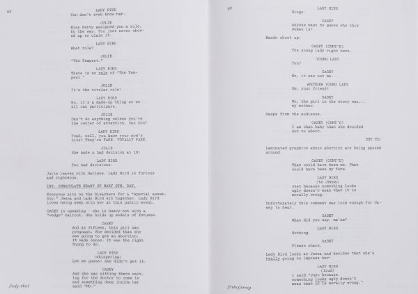 Lady Bird Screenplay