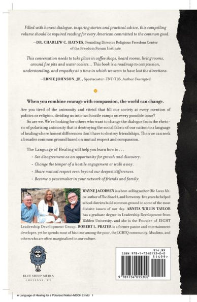 A Language of Healing for a Polarized Nation: Creating safe environments for conversations about race, politics, sexuality, and religion