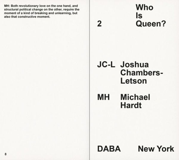 Who Is Queen? 2: Joshua Chambers-Letson, Michael Hardt