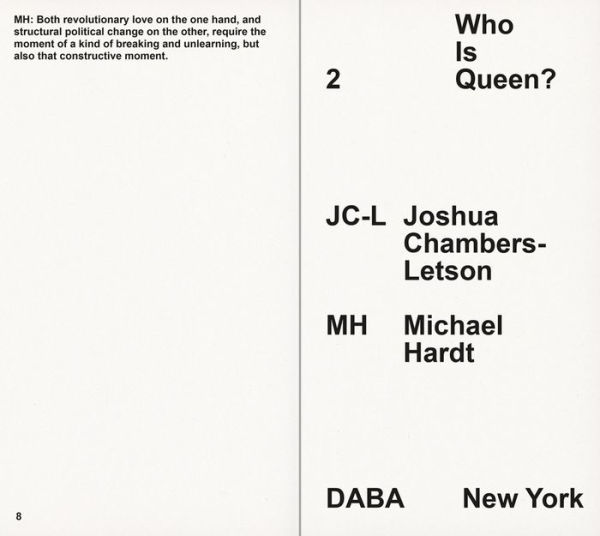 Who Is Queen? 2: Joshua Chambers-Letson, Michael Hardt