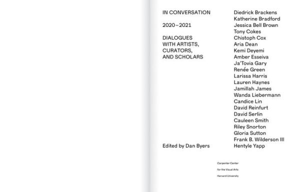 In Conversation, 2020-2021: Dialogues with Artists, Curators, and Scholars