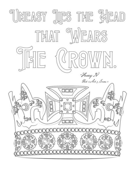 Color The Bard: A Coloring Book Featuring the Sonnets, Sound, and Fury of William Shakespeare
