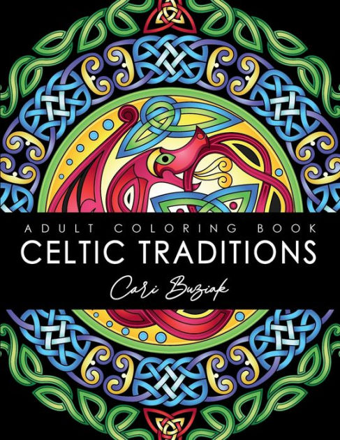 Celtic Traditions adult colouring book: 50 pages to color, 8.5