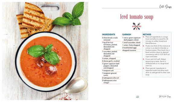 Hot and Cold Soups: Thick Hearty Soups for the cold months and cold refreshing soups for the hot months