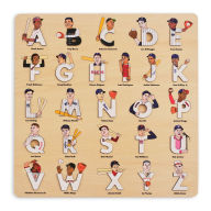 Title: Baseball Legends Wooden Alphabet Puzzle, Author: Beck Feiner