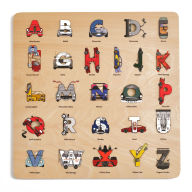 Title: Car Legends Wooden Alphabet Puzzle, Author: Beck Feiner