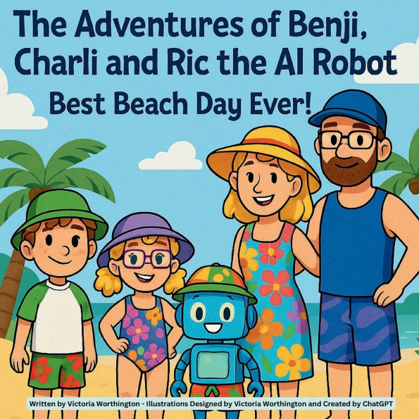 The Adventures of Benji, Charli and Ric the AI Robot: Best Beach Day Ever!