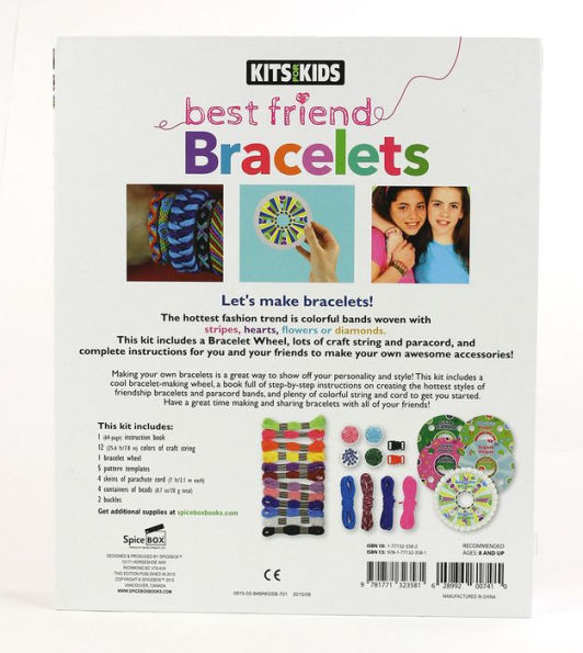 Spice Box Friendship Bracelet Making Kit For Girls, Kids Best Friend DIY  String Jewelry, Arts And Crafts Activity Set For Children, Multicolor