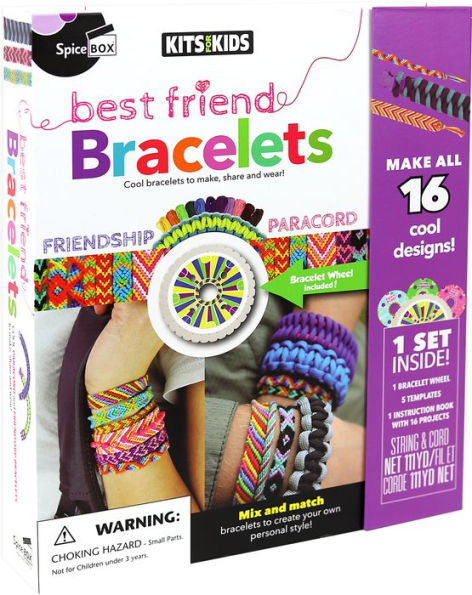 Choose Friendship, My Friendship Bracelet Maker Kit, Kids Jewelry Kit, Bracelet Craft Kit, Travel Edition