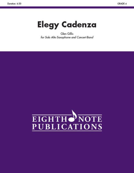 Elegy Cadenza: Solo Cornet and Concert Band, Conductor Score & Parts