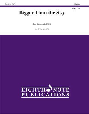 Bigger Than the Sky: Score & Parts