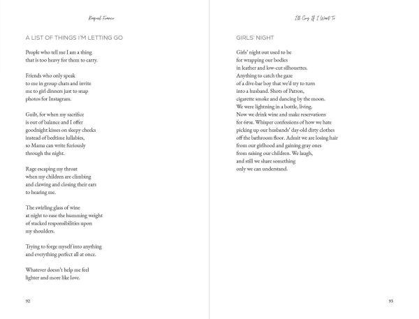I'll Cry If I Want To: Poems