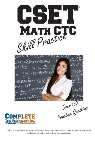 CSET (R) Math CTC Skill Practice: Practice Test Questions for CSET(R) Mathematics Test