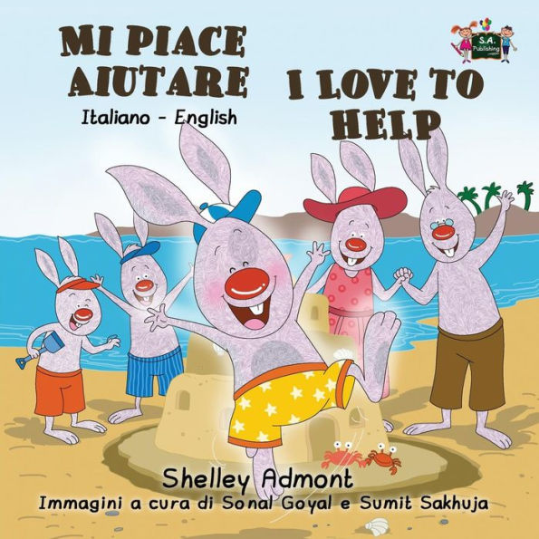 Mi piace aiutare I Love to Help: Italian English Bilingual Edition