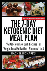 Title: The 7-Day Ketogenic Diet Meal Plan: 35 Delicious Low Carb Recipes For Weight Loss Motivation - Volumes 1 to 3:, Author: Rachel Richards